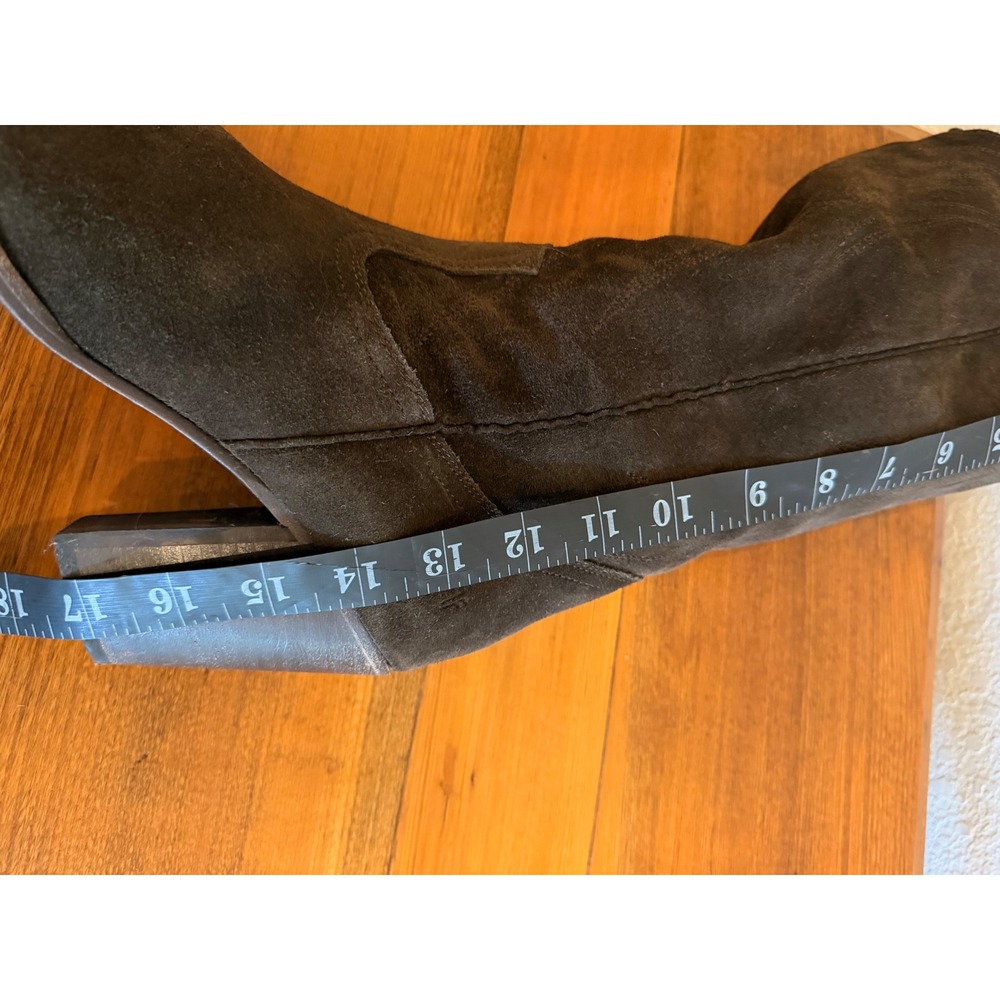 FRYE Womens Ilana Pull-On Western Boot Dark Brown Suede 10 Festival Cowgirl Boho - Picture 11 of 12
